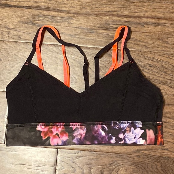 lululemon athletica Other - Size 10 Lululemon Black/ Multi Flip Your Dog Bra